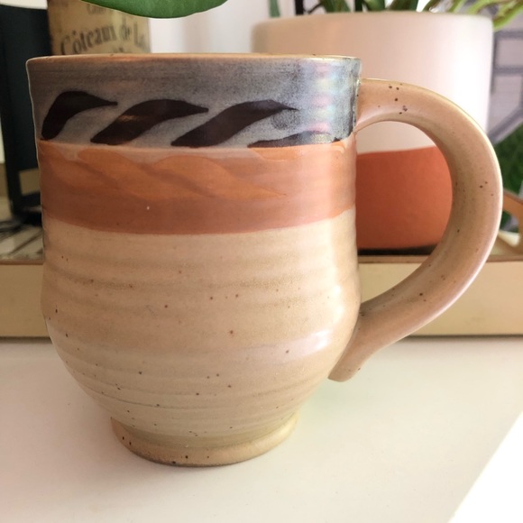 Vintage EARTHART by Artables Canada Handmade Coffee Mug | Signed Debra Durrer - Picture 2 of 4